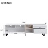 SeaCamel 80'' TV Modern Media Console - Double Storage Entertainment Center with Drop Down Door - 3 of 4
