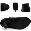 Perphy Women's Pointy Toe Platform Block Heel Ankle Boots - 3 of 3