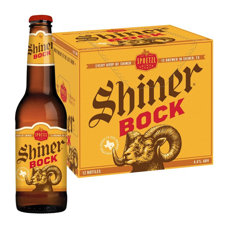 Shiner Bock Beer - 12pk/12 fl oz Bottles, 1 of 12