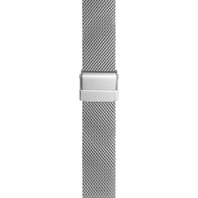 Withings 20mm Curved Leather Wristband - Brown/Silver