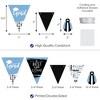 Big Dot of Happiness 30 Piece Light Blue Graduation Party Pennant Triangle Banner - 3 of 4