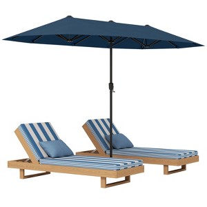 Tangkula 13 FT Double-sided Patio Umbrella Outdoor Large Twin Size Umbrella - 1 of 4