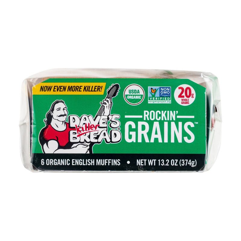 Dave&#39;s Killer Bread Organic Rockin&#39; Grains English Muffins - 13.2oz/6ct, 3 of 10