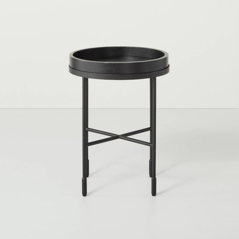 Wood &#38; Metal Accent Side Table - Black - Hearth &#38; Hand&#8482; with Magnolia, 4 of 15