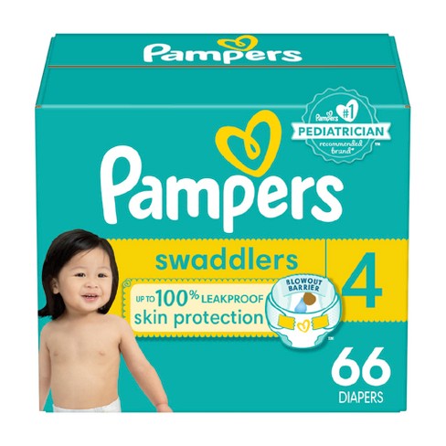 Pampers Swaddlers Active Baby Diapers Super Pack - Size 4 - 66ct : Target