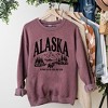 Simply Sage Market Women's Graphic Sweatshirt Alaska Forest Scene - 3 of 4