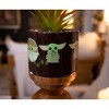 Silver Buffalo Star Wars: The Mandalorian The Child Ceramic Planter with Artificial Succulent - 3 of 4