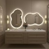 Apmir Super Bright 192 LEDs/m LED Lighted Anti-Fog Tempered Glass Irregular Bathroom/Vanity Mirror with ETL & 3-Year Warranty - 4 of 4