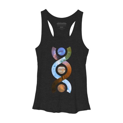 Women's Design By Humans Helical By CmdrButts Racerback Tank Top