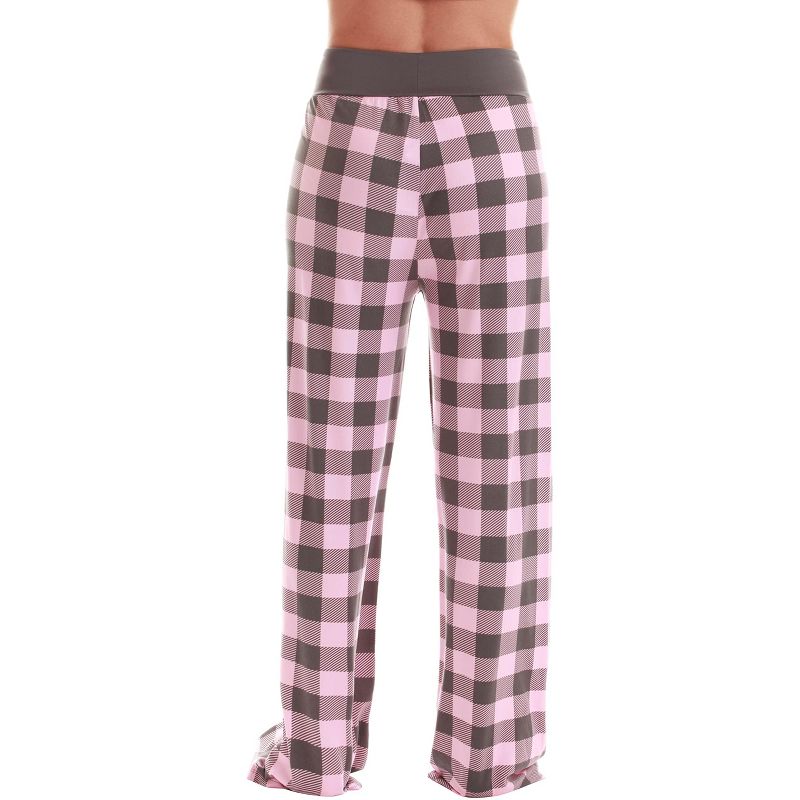 Just Love Womens Wide Leg Casual Comfy Flowy Loose Stretch - Palazzo Pajama Pants PJs, 3 of 4