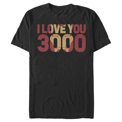 Men's Marvel Iron Man Forever Love 3000 T-shirt : Target