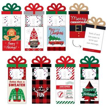 Bright Creations 200 Pieces 10 Styles Funny Christmas Kraft Paper