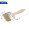 Unique Bargains Bristle Wall Treatment Tool Paint Brush with Wooden Handle 12 Pcs - 2 of 4