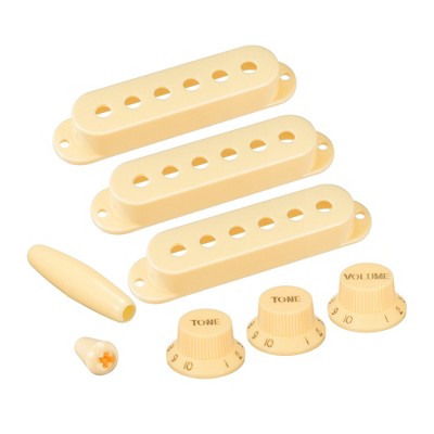 Unique Bargains Single Coil Switch Tip Plastic Pick Up Cover Set