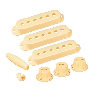 Unique Bargains Single Coil Switch Tip Plastic Pick Up Cover Set - 1 of 4