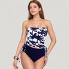 Anna-Kaci Swim Women's Strapless Ruched Tankini Top and High Waist Bikini Bottom Two-Piece Swimsuit - 4 of 4