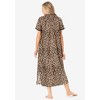 Dreams & Co. Plus Size Long Henley Sleepshirt - 3 of 4