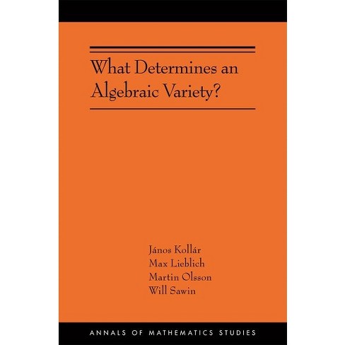 What Determines an Algebraic Variety? - (Annals of Mathematics Studies) by János Kollár & Max Lieblich & Martin Olsson & Will Sawin - image 1 of 1