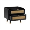 TOV Furniture Christine 24.8"H Mid-Century Wood Nightstand in Black - 3 of 4