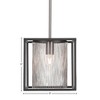 Toltec Lighting Cadina 1 - Light Pendant in  Matte Black/Brushed Nickel - 3 of 4