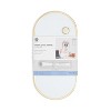 U Brands 8"x16" Metal Frame Oval Dry Erase Board Gold - 3 of 4