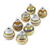 Christopher Radko 1.5 Inch Golden Rounds Shiny Brite Vintage Tree Ornament Sets - 2 of 3