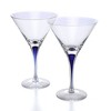 Orrefors Intermezzo Versatile Glassware Set - Set of 4, Blue Drop - Kitchen & Dining Crystal Drinkware, Stemmed Wineglasses - 2 of 4