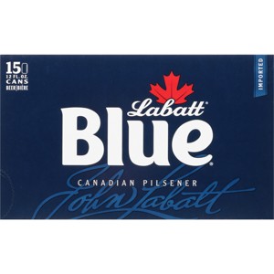 Labatt Blue Canadian Pilsener Beer - 15pk/12 fl oz Cans - 1 of 4