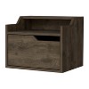 NicBex 13 inch Floating Nightstand with Drawer,Modern Side Table with Open shelf and Free Pull Design,Bedside Table for Bedroom,Living Room - 2 of 4