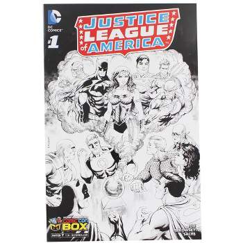 Toynk Justice League of America #1 Comic (Comic Con Box B&W Cover)