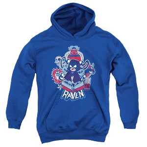 Boys’ Teen Titans Go Raven Hooded Sweatshirt - 1 of 4