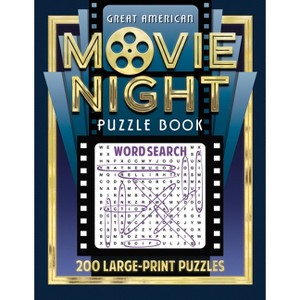 Great American Movie Night Puzzle Book - (Great American Puzzle Books) by  Applewood Books (Paperback) - 1 of 1