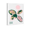 15" x 21" Pastel Pink Boho Leaf I Framed Wall Art Print Green - Wynwood Studio: Modern Botanical Decor, Vertical Layout - 2 of 4