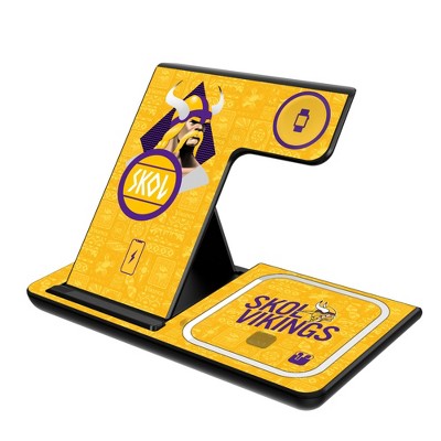 Keyscaper Minnesota Vikings 2024 Edition 15-Watt 3 in 1 Charging Station