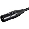 Monoprice Starquad XLR Microphone Cable - 1.5 Feet - Black | XLR-M to XLR-F, 24AWG, Optimized for Analog Audio - Gold Contacts - Stage Right Series - 3 of 4