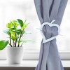 Evideco French Home Goods Wooden Heart Curtain Tieback – Decorative and Functional Design - 2 of 4