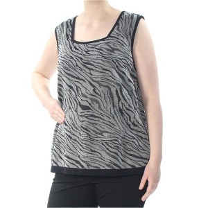 Kasper Womens Animal Print Tank Top, Multicoloured, 2X - 1 of 1