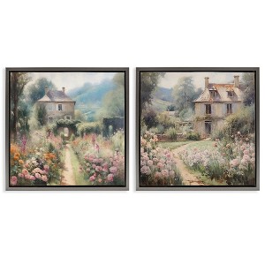 Stupell Industries Quaint French Country Garden, 18" x 18" (Set of 2) - 1 of 4