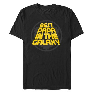 Men's Star Wars: A New Hope Galactic Empire Best Papa in the Galaxy Distressed T-Shirt - 1 of 4