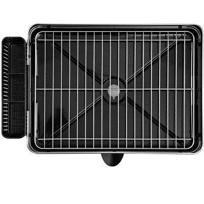 Stainless Steel 2-Tier Dish Drying Rack with Utensil Cup