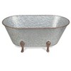 Cheung's Lavande Metal Tub Decor - Large - Galvanized - 4 of 4