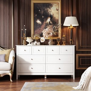 Famapy Classic Design 8 Drawer Cabinet Dresser Organiser For Bedroom White - 1 of 4