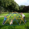 Infurnic Baby Activity Gyms Geometric Jungle Gym, Bright Blue and Yellow, Dome Climber, Multicolored, 39.37"*14.76"*5.91" - 2 of 4