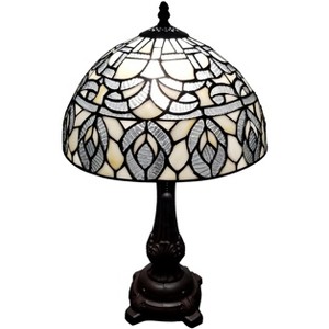 Amora Lighting Tiffany Style Peacock Design Table Lamp 19" Tall - 1 of 3