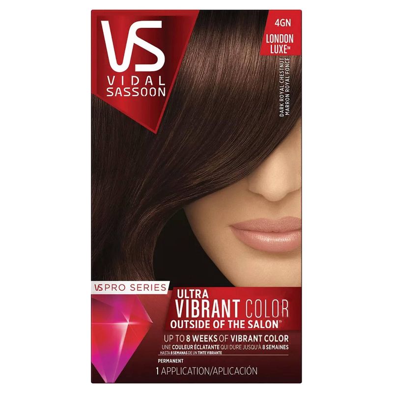 Vidal Sassoon Pro Series Permanent Hair Color - 3.7 fl oz - 4GN Dark Royal Chestnut - 1 kit, 1 of 6