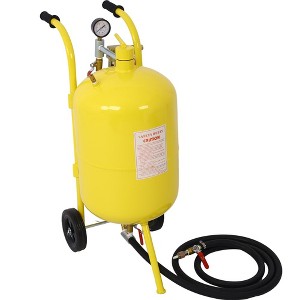 10 Gallon Sand Blaster With 6-Inch Rubber Wheels, 125 Psi Pressure Sand Blasting Complete Kit For Paint Stain Rust Removal Special - 1 of 4
