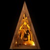 Northlight LED Lighted Holy Family Wooden Christmas Nativity Scene - 12" - 3 of 4