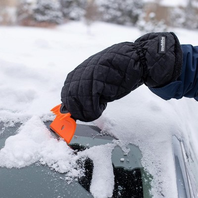 Handle Retractable Door Windshield Ice Scraper Snow Brush Wiper Cleaner