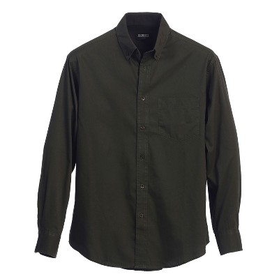 Gioberti Men's 100% Cotton Twill Oxford Shirt with Contrast