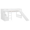 TIRAMISUBEST Stairway Twin Size Loft Bed with Two Drawers and Slide - 4 of 4
